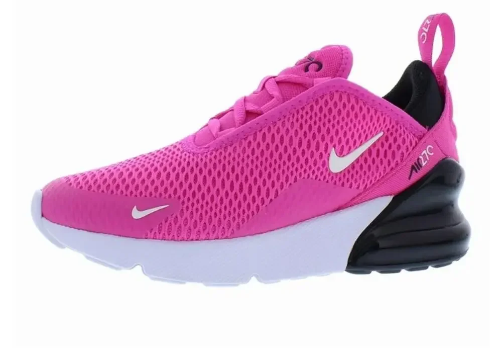 Nike Air Max 270 Little Kids Athletic Sneakers Running Laser Fuchsia Size 13C
